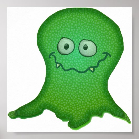 Groene monster afdrukken poster (Voorkant)