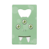 Groene Monster Face Creditcard Bottle Open Creditkaart Flessenopener (Achterkant)
