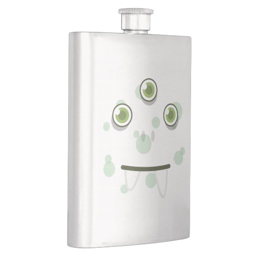 Groene monster Face Flask Flacon (Rechts)