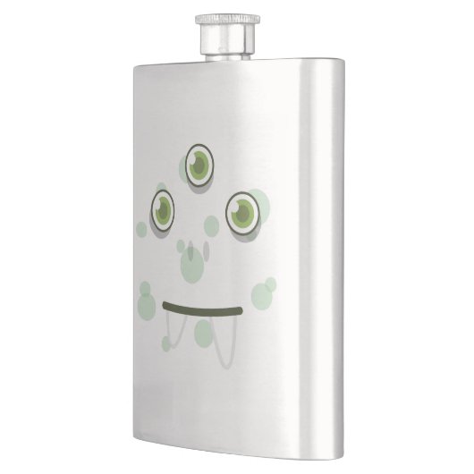 Groene monster Face Flask Flacon (Links)