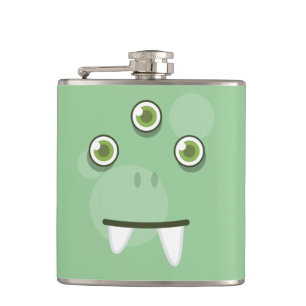 Groene monster Face Flask Heupfles