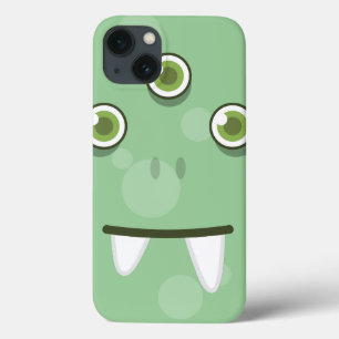 Groene Monster Face iPad-draagtas iPhone 13 Hoesje