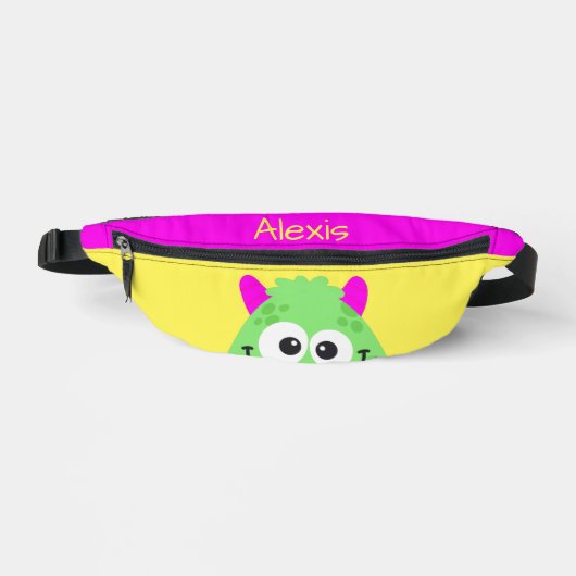 Groene Monster Hot Pink Personal Kind's Fanny Pack Heuptasje (Voorkant)