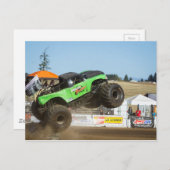 Groene monster in actie briefkaart (Voorkant / Achterkant)