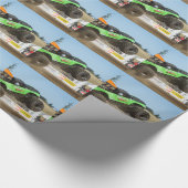 Groene monster in actie cadeaupapier (Hoek)