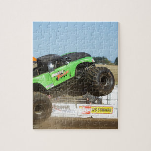 Groene monster in actie legpuzzel