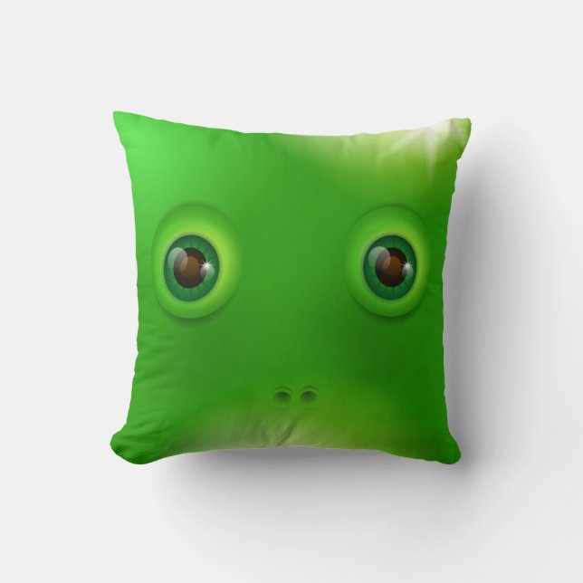 Groene monster kussen (Voorkant)