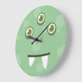 Groene monster met wandklok (Hoek)