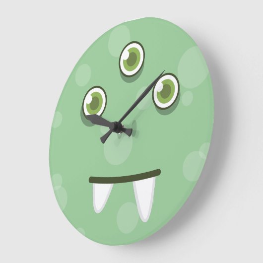 Groene monster met wandklok (Hoek)