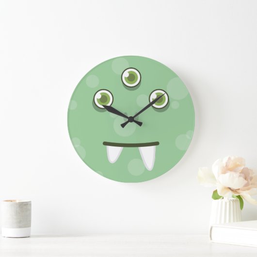 Groene monster met wandklok (Huis)