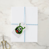 Groene monster - Pixel Art Cadeaulabel (Met Touw)