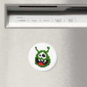 Groene monster - Pixel Art Magneet (Insitu (Vaatwasser))