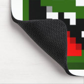 Groene monster - Pixel Art Muismat (Hoek)