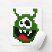 Groene monster - Pixel Art Muismat (Met muis)