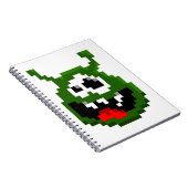 Groene monster - Pixel Art Notitieboek (Rechterzijde)