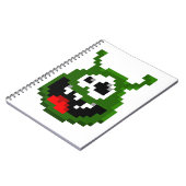 Groene monster - Pixel Art Notitieboek (Linkerzijde)