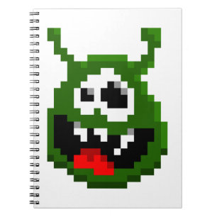 Groene monster - Pixel Art Notitieboek