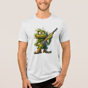 Groene Monster Schutter Tri-Blend Shirt