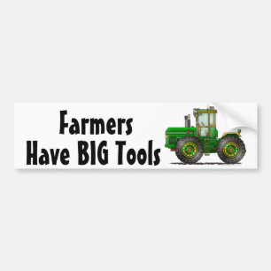 "Groene Monster Tractor, heb BIG T... Bumper Stick Bumpersticker