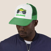 Groene Monster Truck Kids Trucker Pet (In situ)