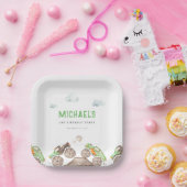 Groene Monster Trucks Jam Verjaardag Papieren Bordje (Feest)