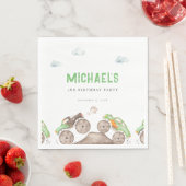 Groene Monster Trucks Jam Verjaardag Servet (Insitu)