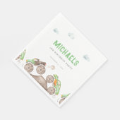 Groene Monster Trucks Jam Verjaardag Servet (Hoek)