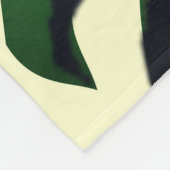 Groene Monstera Blad Fleece Deken - Kies Kleur (Hoek)