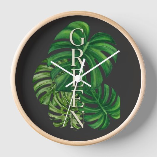 Groene Monstera Bladeren (Voorkant)
