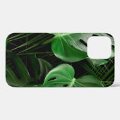 Groene monstera-bladeren en palmbladeren Case-Mate iPhone case (Achterkant (horizontaal))