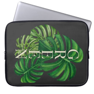 Groene Monstera Bladeren Laptop Sleeve