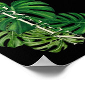 Groene Monstera Bladeren Poster (Hoek)