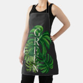Groene Monstera Bladeren Schort (Insitu)