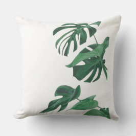  Groene Monstera Deliciosa Bladeren Worp Kussen 
