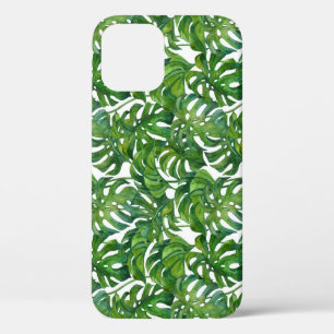 Groene Monstera laat tropisch naadloos achter Case-Mate iPhone Case