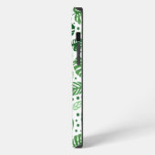 Groene Monstera Pattern iPhone Hoesje (Linkerkant)