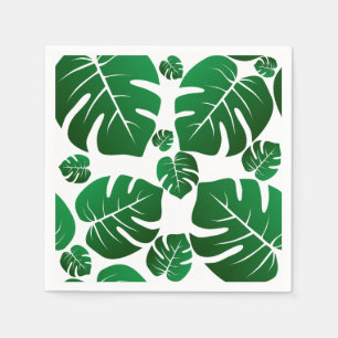 Groene Monstera Plant lekt Servet