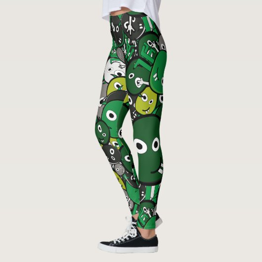 Groene monsters leggings (Links)