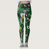 Groene monsters leggings (Voorkant)