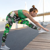 Groene monsters leggings