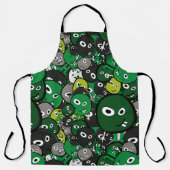 Groene monsters schort (Voorkant)