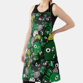 Groene monsters schort (Insitu)