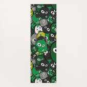groene monsters yogamat (Achterkant)