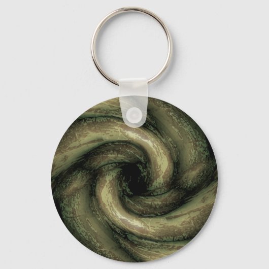 Groene monstertentakels sleutelhanger (Voorkant)