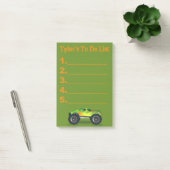 Groene monstertruck om een aanbieding te doen Post Post-it® Notes (Kantoor)