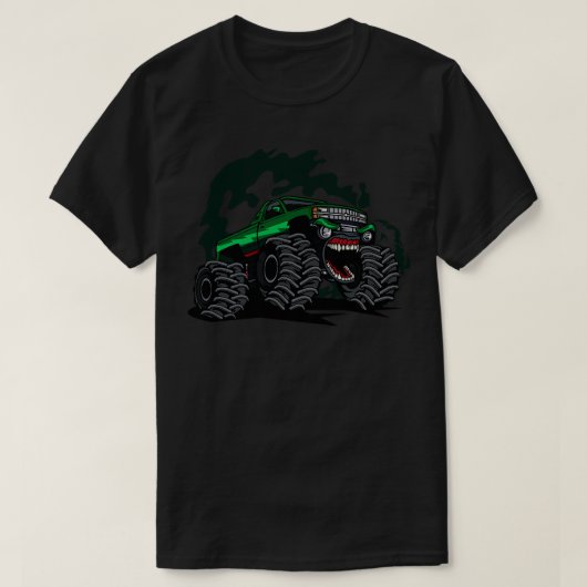 Groene monstertruck t-shirt (Design voorkant)