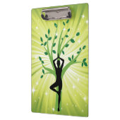 Groene mooie zonneschijn yoga yogi chakra energy c klembord (Links)