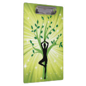 Groene mooie zonneschijn yoga yogi chakra energy c klembord (Rechts)