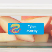 Groene Moray paling grappige cartoon gepersonalise Labels (Aangebracht)