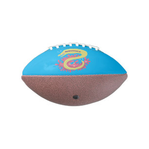 Groene moray paling grappige cartoon illustratie american football